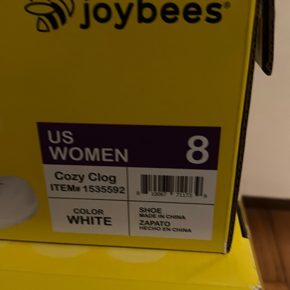 Joybees Cozy White clogs  With Removable Liner Size 8 - Picture 12 of 12